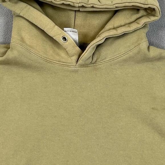 FMJ Sweatshirt Mens Large Green Long Sleeve Pullover Hooded Running Streetwear - Picture 9 of 11